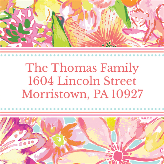Hidden Monkey Square Address Labels
